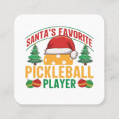 Pickleball kerst klantenkaartje (Achterkant)