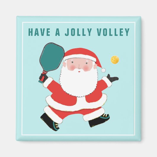 Pickleball Kerst Kousenstopper Magneet (Voorkant)