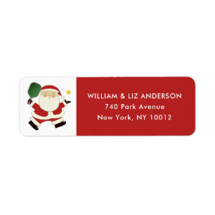 Pickleball Kerst Label
