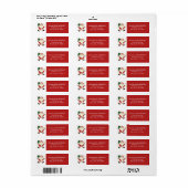 Pickleball Kerst Label (Full Sheet)