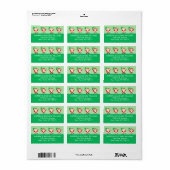 Pickleball Kerst Label (Full Sheet)