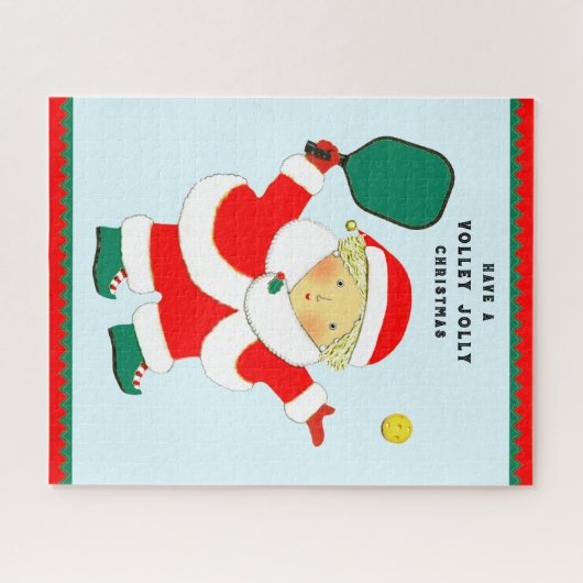 Pickleball kerst legpuzzel (Horizontaal)