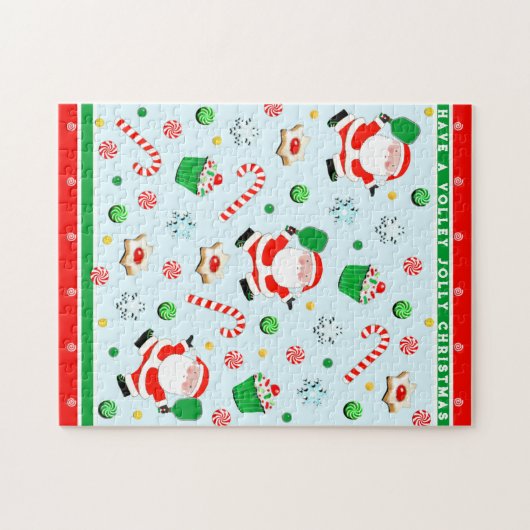 Pickleball kerst legpuzzel (Horizontaal)