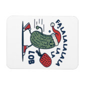 Pickleball kerst magneet (Horizontaal)