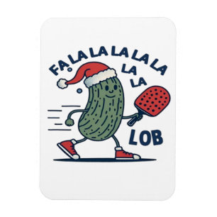 Pickleball kerst magneet