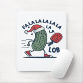 Pickleball kerst muismat (Met muis)