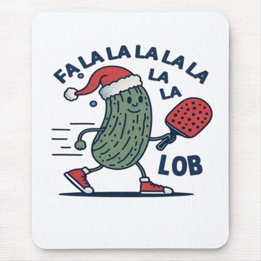 Pickleball kerst muismat (Voorkant)