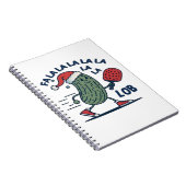 Pickleball kerst notitieboek (Rechterzijde)