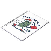 Pickleball kerst notitieboek (Linkerzijde)