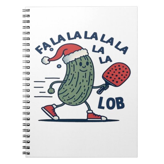 Pickleball kerst notitieboek (Voorkant)