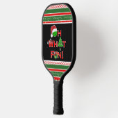 Pickleball Kerst Oh Wat leuk Rood Groen Wit Pickleball Paddle (Links)