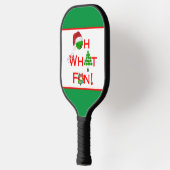 Pickleball Kerst Oh Wat leuk Rood Groen Wit Pickleball Paddle (Links)