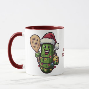 Pickleball Kerst Pickle Santa Sports Lover Mok