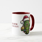 Pickleball Kerst Pickle Santa Sports Lover Mok (Voorkant rechts)