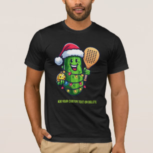 Pickleball Kerst Pickle Santa Sports Lover T-shirt