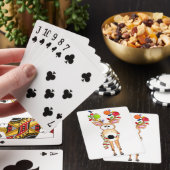 Pickleball Kerst Reindeer Pokerkaarten (Insitu)