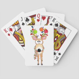 Pickleball Kerst Reindeer Pokerkaarten