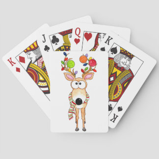 Pickleball Kerst Reindeer Pokerkaarten