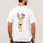 Pickleball Kerst Reindeer T-shirt (Achterkant)
