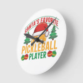 Pickleball kerst ronde klok (Hoek)