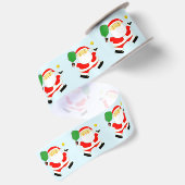 Pickleball Kerst Satijnen Lint (Achterkant)