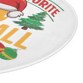 Pickleball kerst snijplank (Hoek)