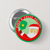 Pickleball Kerst Sockvullers Knop Ronde Button 5,7 Cm (Voorkant /achterkant)