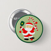 Pickleball Kerst Sockvullers Ronde Button 5,7 Cm (Voorkant /achterkant)
