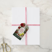 Pickleball Kerst thema Cadeaulabel (Met Touw)