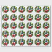 Pickleball Kerst thema Cadeaupapier (Vlak)