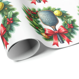 Pickleball Kerst thema Cadeaupapier