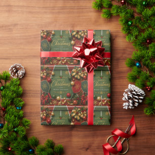 Pickleball Kerst thema Cadeaupapier