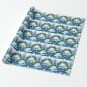 Pickleball Kerst thema Cadeaupapier (Uitgerold)