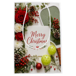 Pickleball Kerst thema Medium Cadeauzakje