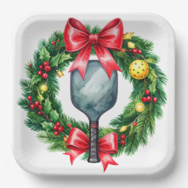 Pickleball Kerst thema  Papieren Bordje
