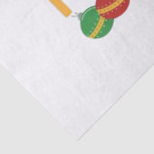 Pickleball kerst tissuepapier (Detail)