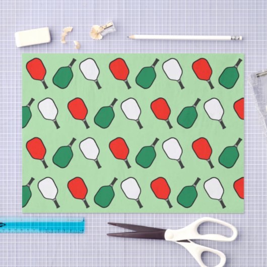 Pickleball kerst tissuepapier (Craft)