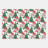 Pickleball Kerst Wrapping Papier Bladen Inpakpapier Vel (Voorkant 3)