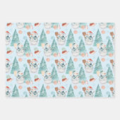 Pickleball Kerst Wrapping Papier Bladen Inpakpapier Vel (Voorkant 2)