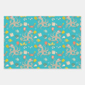 Pickleball Kerst Wrapping Papier Bladen Inpakpapier Vel (Voorkant)