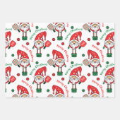 Pickleball 🎅 🎁 kerstakelen inpakpapier vel (Voorkant 2)