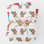 Pickleball 🎅 🎁 kerstakelen inpakpapier vel (In situ)