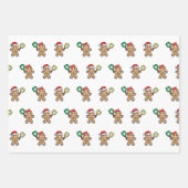 Pickleball 🎅 🎁 kerstakelen inpakpapier vel (Voorkant)