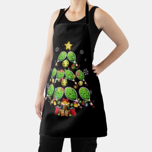 Pickleball Kerstboom Dink Pickle Ball Speler Schort (Insitu)