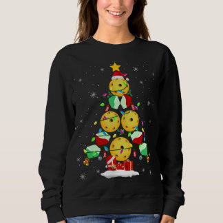 Pickleball-kerstboom Santa Pickleball X-mas L Trui