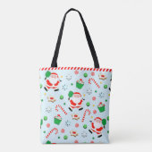 Pickleball Kerstcadeau Boodschappentas Tote Bag (Achterkant)