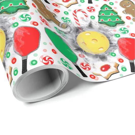 Pickleball Kerstcadeau Cadeaupapier (Rol Hoek)