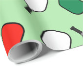 Pickleball Kerstcadeau Inpakpapier (Rol Hoek)