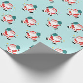 Pickleball Kerstcadeau Inpakpapier (Hoek)