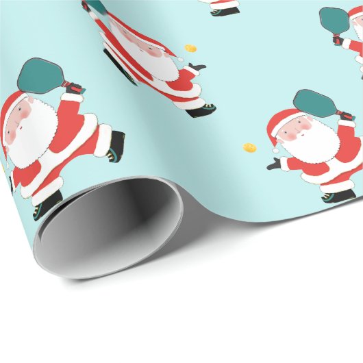 Pickleball Kerstcadeau Inpakpapier (Rol Hoek)